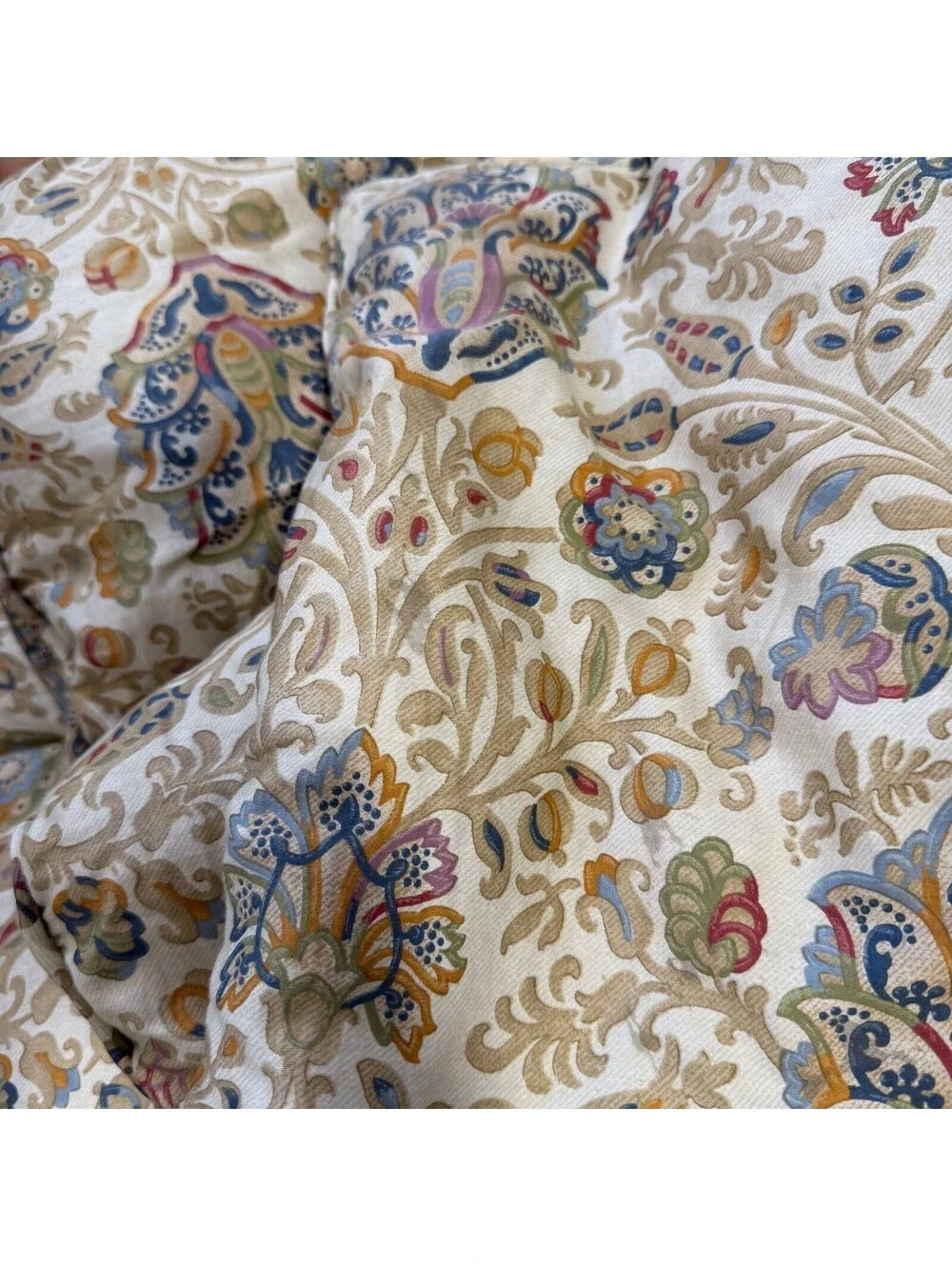 Lauren Ralph Lauren King Comforter Floral Paisley 100% Cotton Cottage Bedding